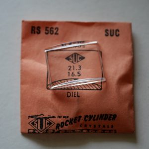 Verre montre SUC RS 562 - DIEL - 21,3x16,5 [NOS] (Watch crystal)