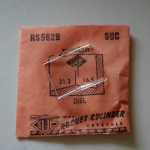 Verre montre SUC RS 562B - DIEL - 21,3x16,5 [NOS] (Watch crystal)