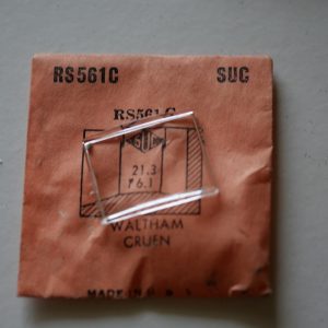 Verre montre SUC RS 561C - WALTHAM GRUEN - 21,3x16,1 [NOS] (Watch crystal)