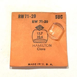 Verre montre SUC RW 71-20 - HAMILTON Clara - 12,7x10,6 [NOS] (Watch crystal)