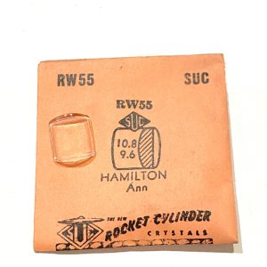 Verre montre SUC RW 55 - HAMILTON Ann - 10,8x9,6 [NOS] (Watch crystal)