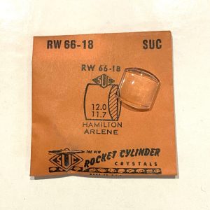 Verre montre SUC RW 66-18 - HAMILTON Arlene - 12,11,7 [NOS] (Watch crystal)
