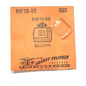 Verre montre SUC RW 70-5T - BULOVA - 12,6x10 [NOS] (Watch crystal)
