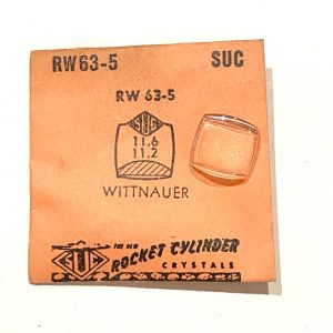 Verre montre SUC RW 63-5 - WITTNAUER - 11,6x11,2 [NOS] (Watch crystal)