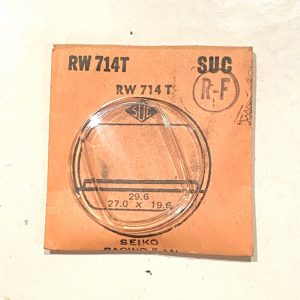 Verre montre SUC RW 714T - SEIKO - 27x19,6 [NOS] (Watch crystal)