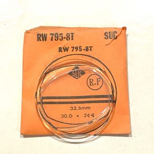 Verre montre SUC RW 795-8T - 32,5mm 30x24,4 [NOS] (Watch crystal)
