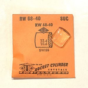 Verre montre SUC RW 68-40 - SWISS - 12,4x10,6 [NOS] (Watch crystal)