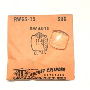 Verre montre SUC RW 65-15 - ELGIN - 11,8x11,5 [NOS] (Watch crystal)