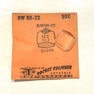 Verre montre SUC RW 68-22 - ELGIN - 12,2x11,3 [NOS] (Watch crystal)