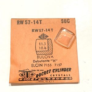 Verre montre SUC RW 57-14T - BULOVA, ELGIN - 11,1x10,6 [NOS] (Watch crystal)