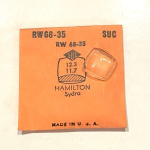 Verre montre SUC RW 68-35 - HAMILTON Sydra - 12,3x11,7 [NOS] (Watch crystal)