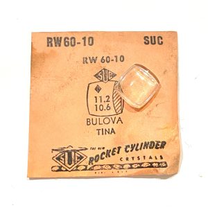 Verre montre SUC RW 60-10 - BULOVA TINA - 11,2x10,6 [NOS] (Watch crystal)
