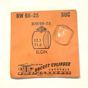 Verre montre SUC RW 68-25 - ELGIN - 12,3x11,8 [NOS] (Watch crystal)
