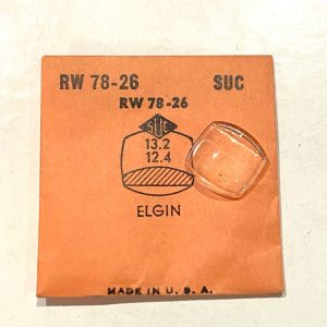 Verre montre SUC RW 78-26 - ELGIN - 13,2x12,4 [NOS] (Watch crystal)