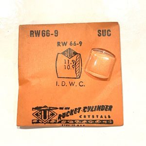 Verre montre SUC RW 66-9 - I.D.W.C - 11,9X10,9 [NOS] (Watch crystal)