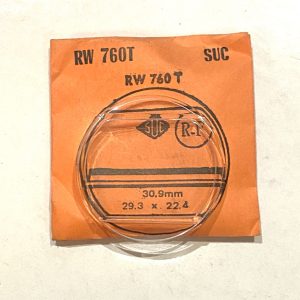 Verre montre SUC W 760T - 29,3x22,4 [NOS] (Watch crystal)