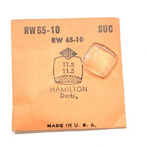 Verre montre SUC RW 65-10 - HAMILTON Doris - 11,8x11,5 [NOS] (Watch crystal)