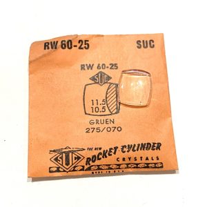 Verre montre SUC RW 60-25 - GRUEN 275/070 - 11,5x10,5 [NOS] (Watch crystal)