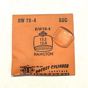 Verre montre SUC RW 78-4 - HAMILTON 13,2x12 [NOS] (Watch crystal)