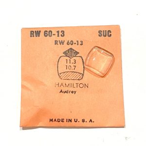 Verre montre SUC RW 60-13 - HAMILTON Audrey - 11,3x10,7 [NOS] (Watch crystal)
