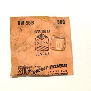 Verre montre SUC RW 56B - BENRUS - 10,8x9,6 [NOS] (Watch crystal)