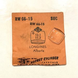 Verre montre SUC RW 66-15 - LONGINES Alberta - 12,1x11,2 [NOS] (Watch crystal)