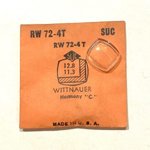 Verre montre SUC RW 72-4T - WITTNAUER Harmony - 12,8x11,3 [NOS] (Watch crystal)