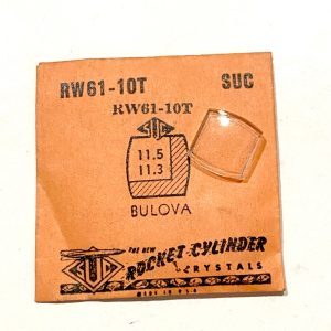 Verre montre SUC RW 61-10T - BULOVA - 11,5x11,3 [NOS] (Watch crystal)