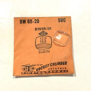Verre montre SUC RW 68-20 - ELGIN - 12x10 [NOS] (Watch crystal)