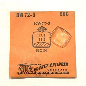 Verre montre SUC RW 72-3 - ELGIN - 12,7x11,1 [NOS] (Watch crystal)