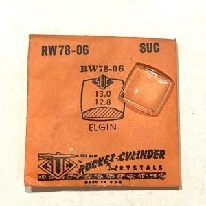 Verre montre SUC RW 78-06 - ELGIN - 13x12,8 [NOS] (Watch crystal)