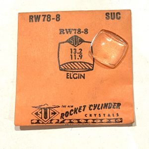 Verre montre SUC RW 78-8 - ELGIN - 13,2x11,9 [NOS] (Watch crystal)