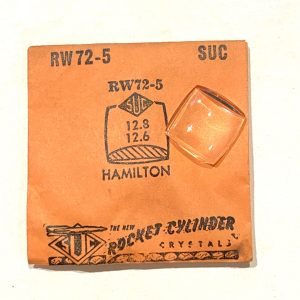 Verre montre SUC RW 72-5 - HAMILTON - 12,8x12,6 [NOS] (Watch crystal)