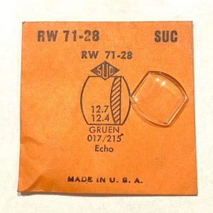 Verre montre SUC RW 71-28 - GRUEN 017/215 Echo [NOS] (Watch crystal)