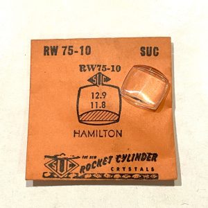 Verre montre SUC RW 75-10 - HAMILTON - 12,9x11,8R [NOS] (Watch crystal)