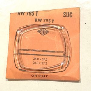 Verre montre SUC RW 795T - ORIENT - 29,9x27,2 / 35x30,2 [NOS] (Watch crystal)