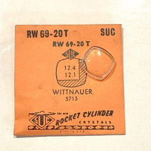 Verre montre SUC RW 69-20T - WITTNAUER 5715 - 12,4x12,1 [NOS] (Watch crystal)