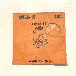 Verre montre SUC RW 66-16 - WITTNAUER - 12x11,4 [NOS] (Watch crystal)