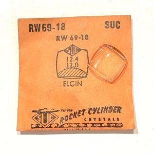 Verre montre SUC RW 69-18 - ELGIN - 12,4x12 [NOS] (Watch crystal)