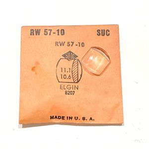 Verre montre SUC RW 57-10 - ELGIN 8207 - 11,1x10,6 [NOS] (Watch crystal)