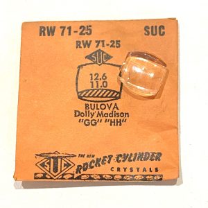 Verre montre SUC RW 71-25 - BULOVA Dolly Madison - 12,6x11 [NOS] (Watch crystal)