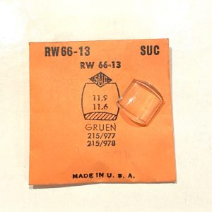 Verre montre RW 66-13 - GRUEN 215/977, 215/978 - 11,9x11,6 [NOS] (Watch crystal)