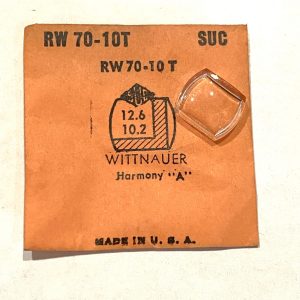 Verre montre RW 70-10T - WITTNAUER Harmony "A" - 12,6x10,2 [NOS] (Watch crystal)
