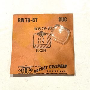 Verre montre SUC RW 78-8T - ELGIN - 13,2x11,9 [NOS] (Watch crystal)
