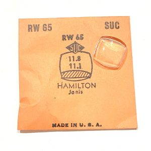 Verre montre SUC RW 65 - HAMILTON Janis - 11,8x11,1 [NOS] (Watch crystal)
