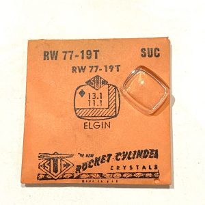 Verre montre SUC RW 77-19T - ELGIN - 13,1x11,1 [NOS] (Watch crystal)