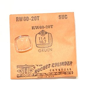 Verre montre SUC RW 60-20T - GRUEN - 11,4x10,7 [NOS] (Watch crystal)