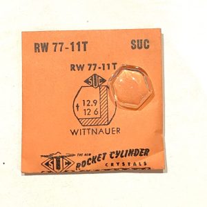 Verre montre SUC RW 77-11T - WITTNAUER - 12,9x12,6 [NOS] (Watch crystal)