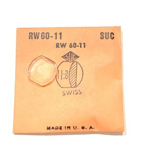 Verre montre SUC RW 60-11 - SWISS - 11,3x11 [NOS] (Watch crystal)