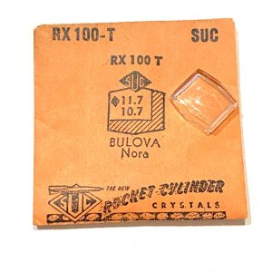 Verre montre SUC RX 100-T - BULOVA Nora - 11,7x10,7 [NOS] (Watch crystal)